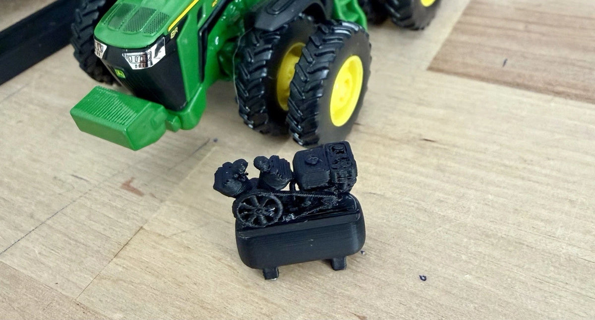 1/64 Scale Service Truck Air Compressor V2 For Custom Farm Toy Displays (5-Pack)