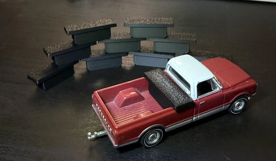 1/64 Scale Low Pro Truck Toolbox - Silver (10 Pack)