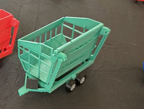1/64 Scale Cotton Cart Kit - Yellow / Custom Farm Toys
