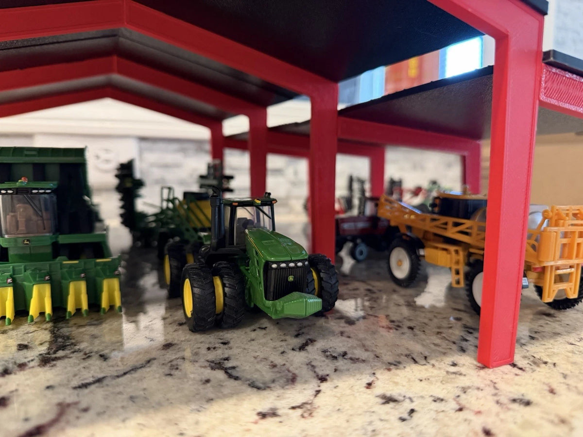 1/64 Scale Cover Barn (LG) - For Custom Farm Toy Displays