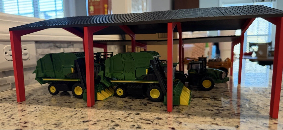 1/64 Scale Cover Barn (LG) - For Custom Farm Toy Displays