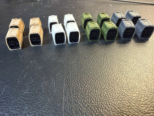 1/64 Scale Dog Kennel MultiColor (16-Pack) - Custom Scale Truck Accessories