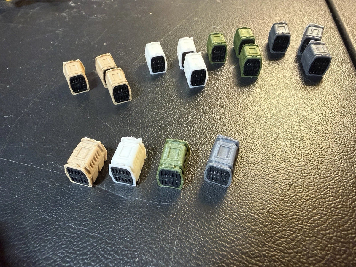 1/64 Scale Dog Kennel MultiColor (16-Pack) - Custom Scale Truck Accessories
