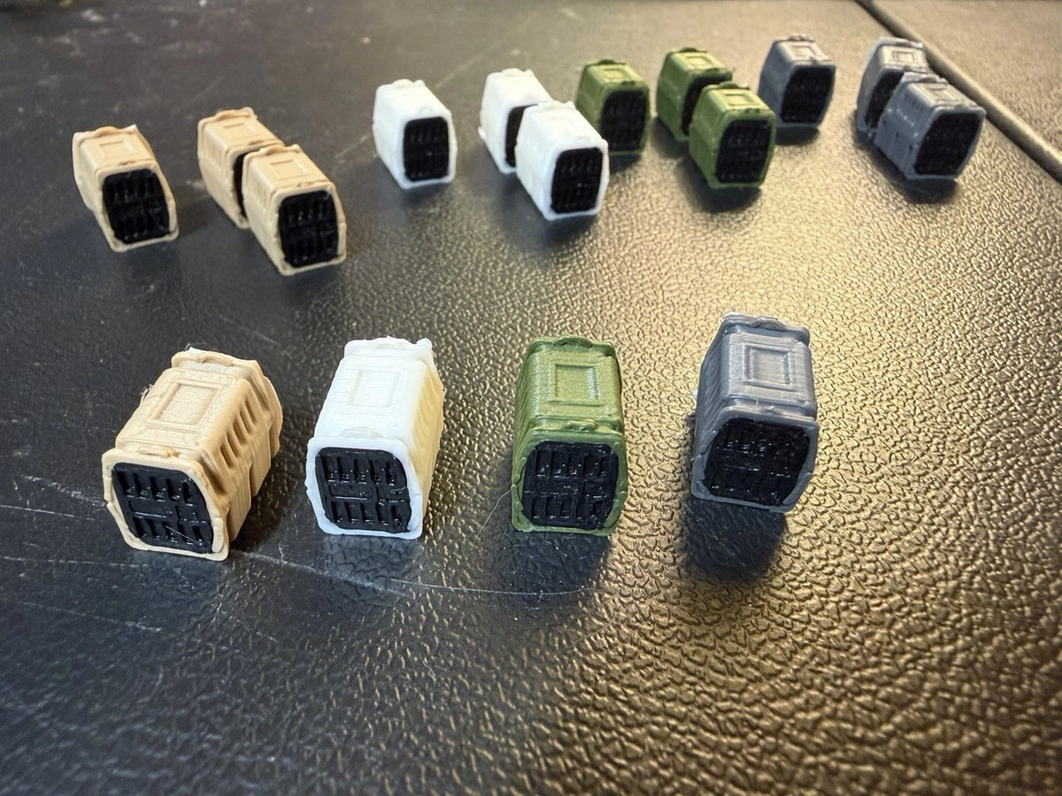 1/64 Scale Dog Kennel MultiColor (16-Pack) - Custom Scale Truck Accessories