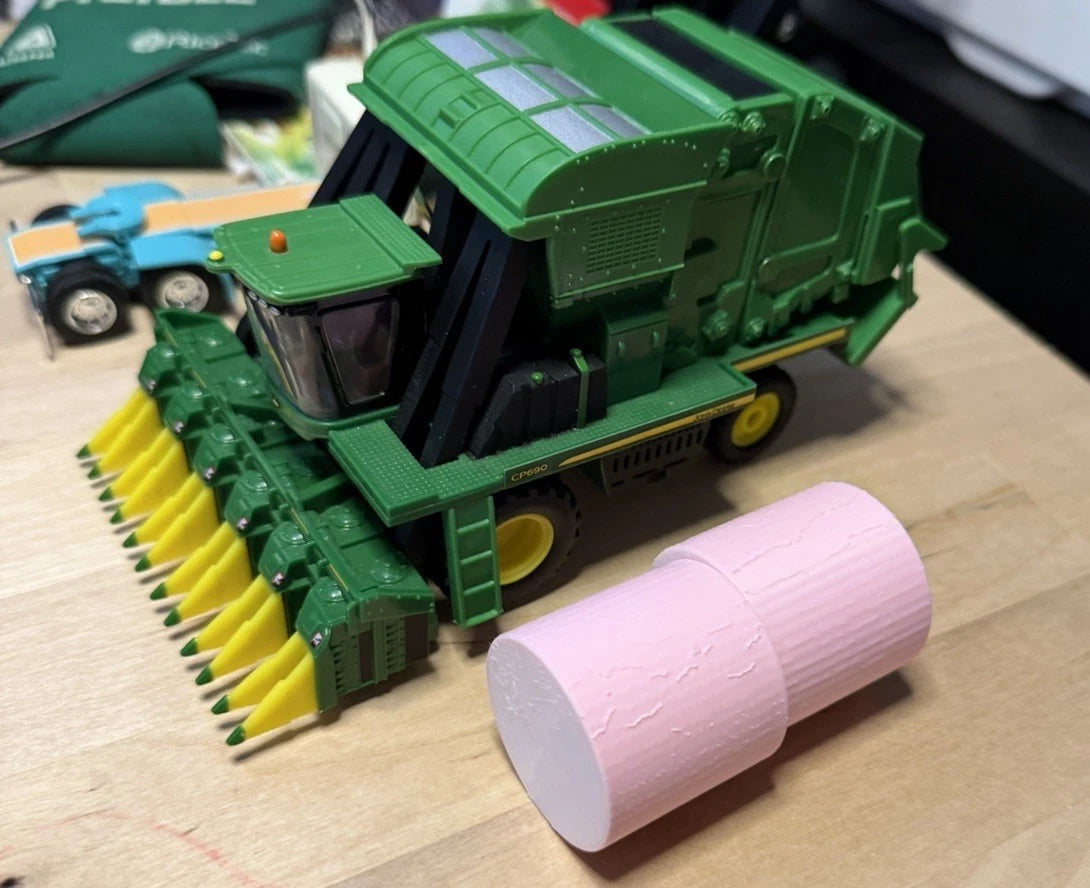 1/64 Scale Cotton Bale - Custom Farm Toys & Displays (8-Pack)