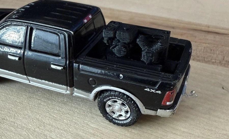 1/64 Scale Service Truck Air Compressor For Custom Farm Toy Displays (5-Pack)