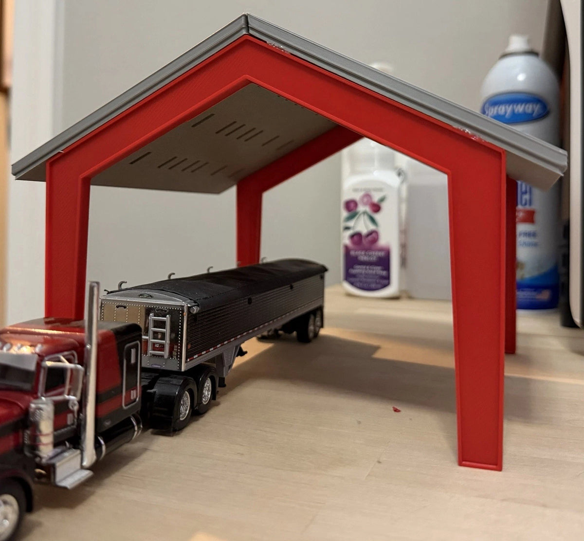 1/64 Scale Red Iron Shop V2 HALF SIZE - Custom Farm Toy Displays/Buildings