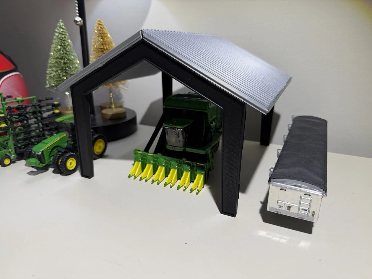 1/64 Scale Red Iron Shop V2 HALF SIZE - Custom Farm Toy Displays/Buildings