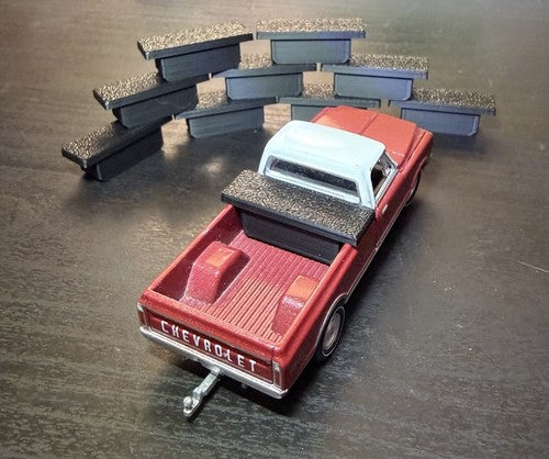 1/64 Scale Low Pro Truck Toolbox - Silver (10 Pack)