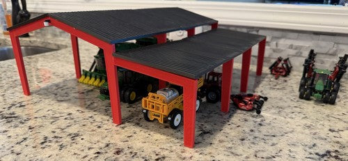 1/64 Scale Cover Barn (LG) - For Custom Farm Toy Displays